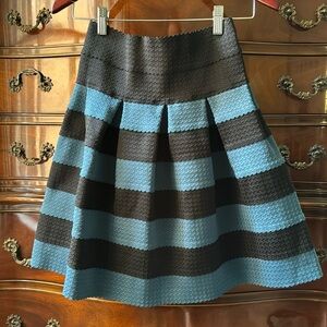 Cute stretchy fit and flare skirt from Anthropologie “Girls from Savoy”